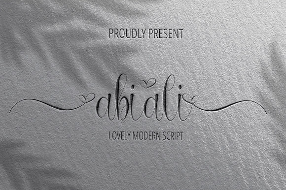 Abiali: A Timeless Handwritten Font