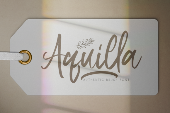 Aquilla: A Flowing Font for Creative Web Design