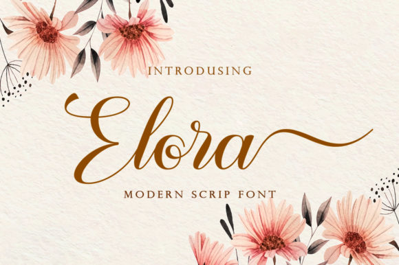 Elora: A Flowing Font for Creative Campaigns