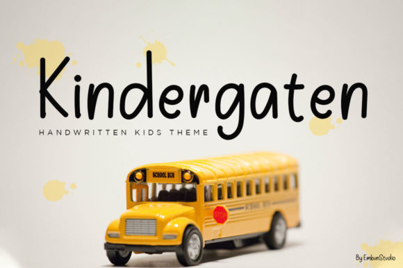 Kindergarten: A Handwritten Font for Creative Projects