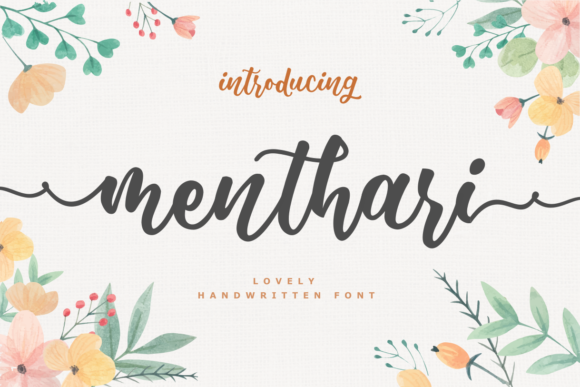 Menthari: A Script Font for Elegant Web Design