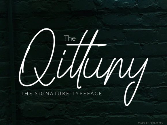 Qittuny: Elegant Handwritten Font for Business