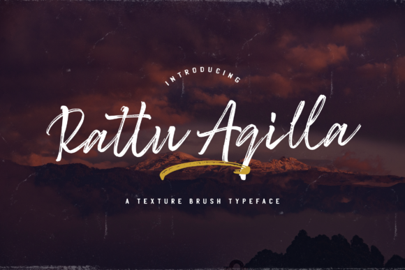 Rattu Aqilla: A Textured Handwritten Font