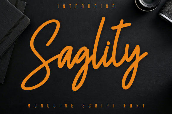 Saglity: A Flowing Font for Creative Projects