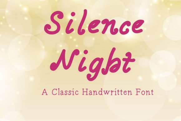 Silence Night: A Elegant Handwritten Font