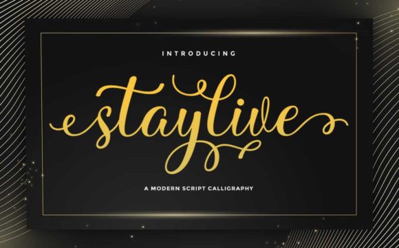 Stay Live: A Flowing Font for Elegant Design