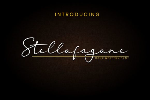 Stellofagone: Elegant Script Font