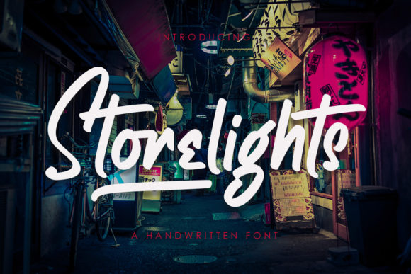 Storelights: A Bold Handwritten Font